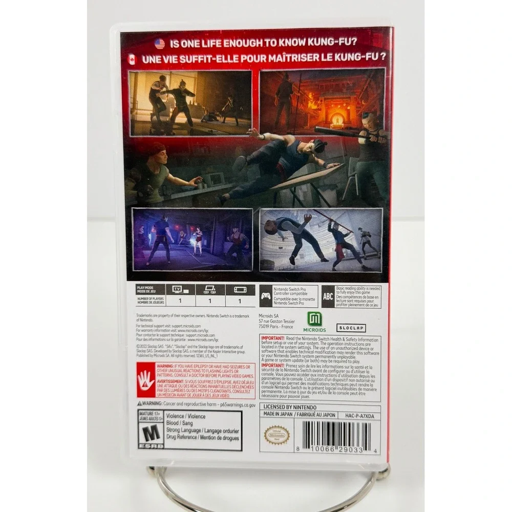 Sifu Nintendo Switch Video Game M Rated Tested